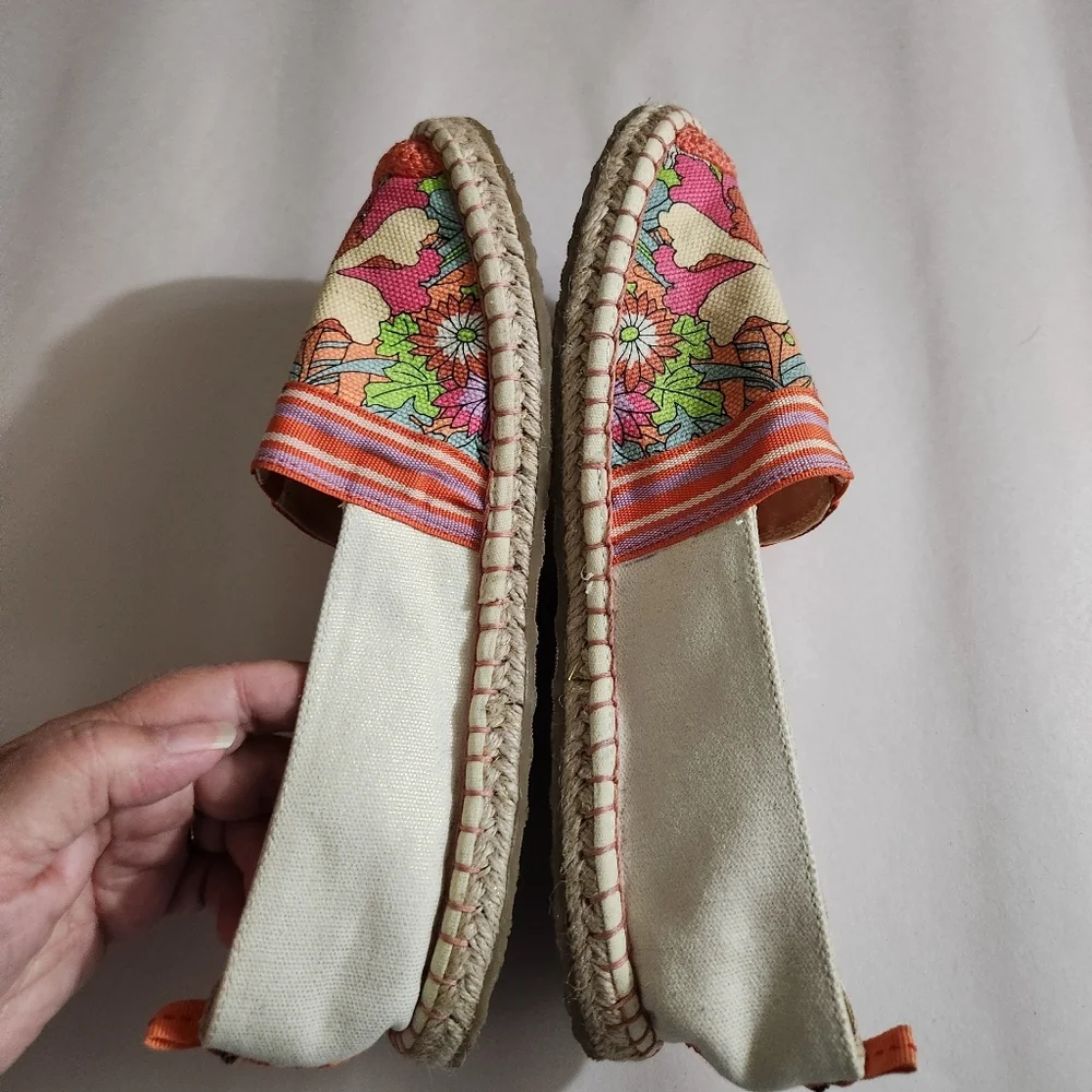 Sakroots Shoes Ella Color Block Espadrille Slip-On Flats